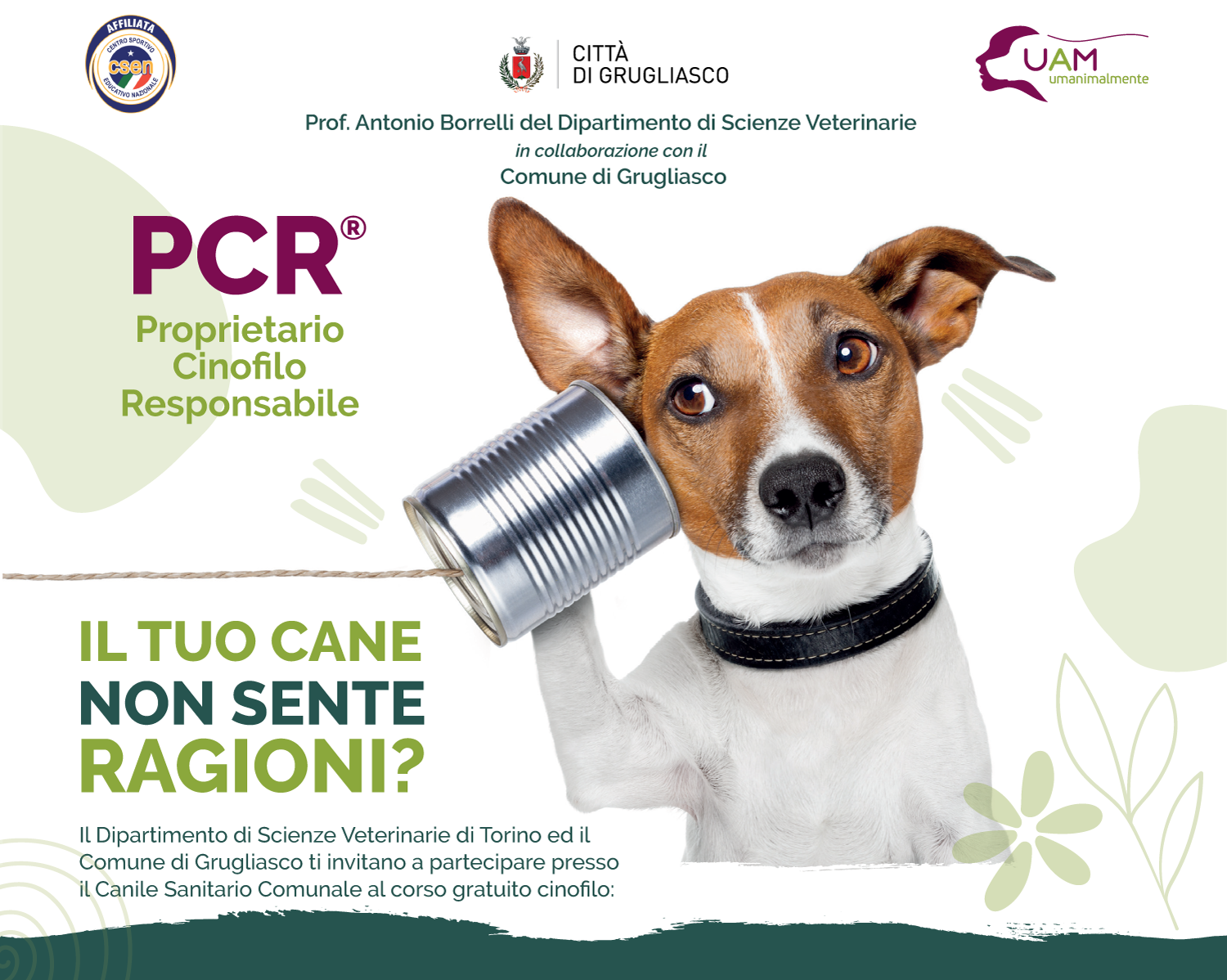 A settembre riparte il progetto PCR®️ (Proprietario Cinofilo Responsabile)!