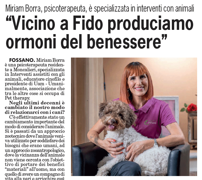 Vicino a Fido produciamo ormoni del benessere